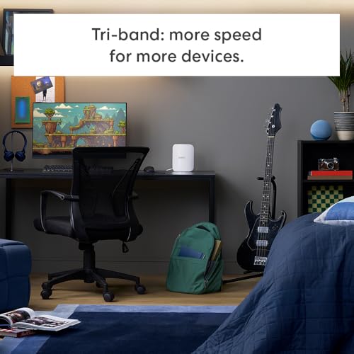 Introducing Amazon eero Pro 7 tri-band mesh Wi-Fi 7 router (newest model) - Supports internet plans up to 5 Gbps, Coverage up to 6,000 sq. ft., 3-pack
